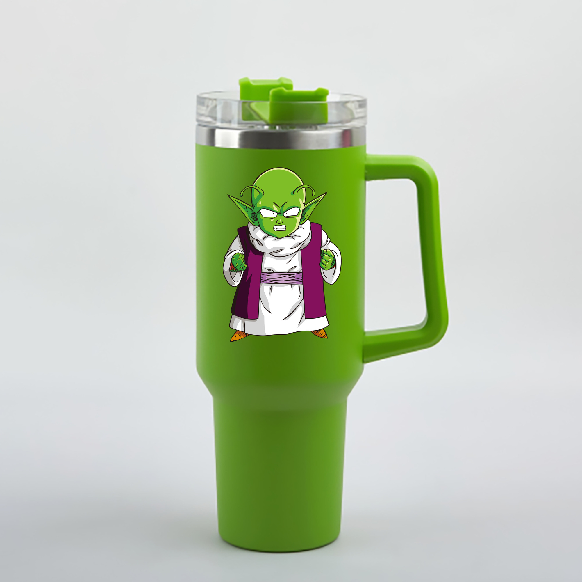 （画像用） ドラゴンボール ピッコロ DRAGON BALL Piccolo 1200mL車用タンブラー - クリスタルステッカー（プラスチックストロー付き）